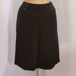 Talbots Petite Brown Wool Skirt